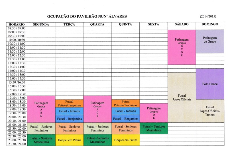 OCUPAÇÃO DO PAVILHÃO