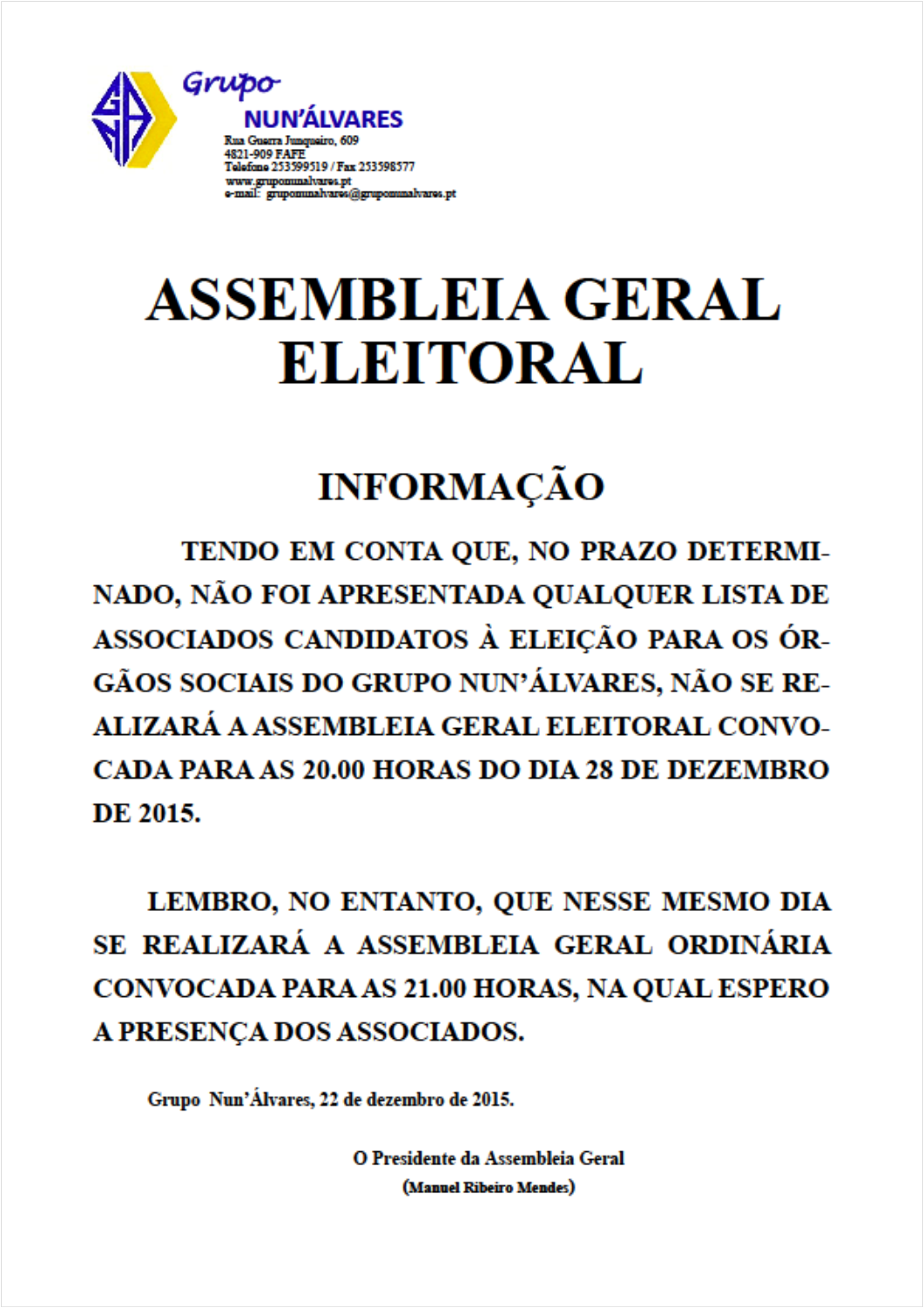 Assembleia Eleitoral