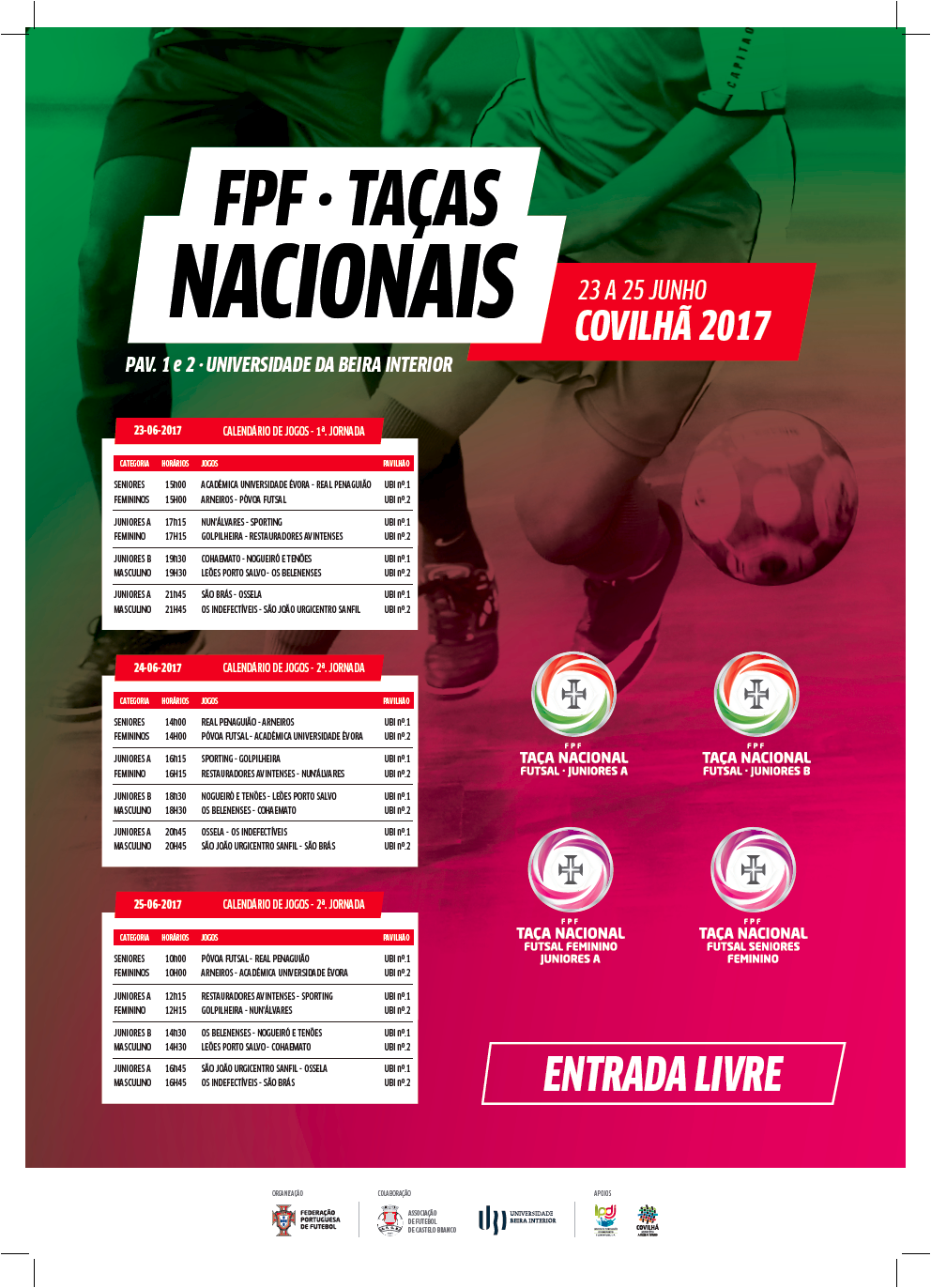 TAÇAS NACIONAIS FUTSAL