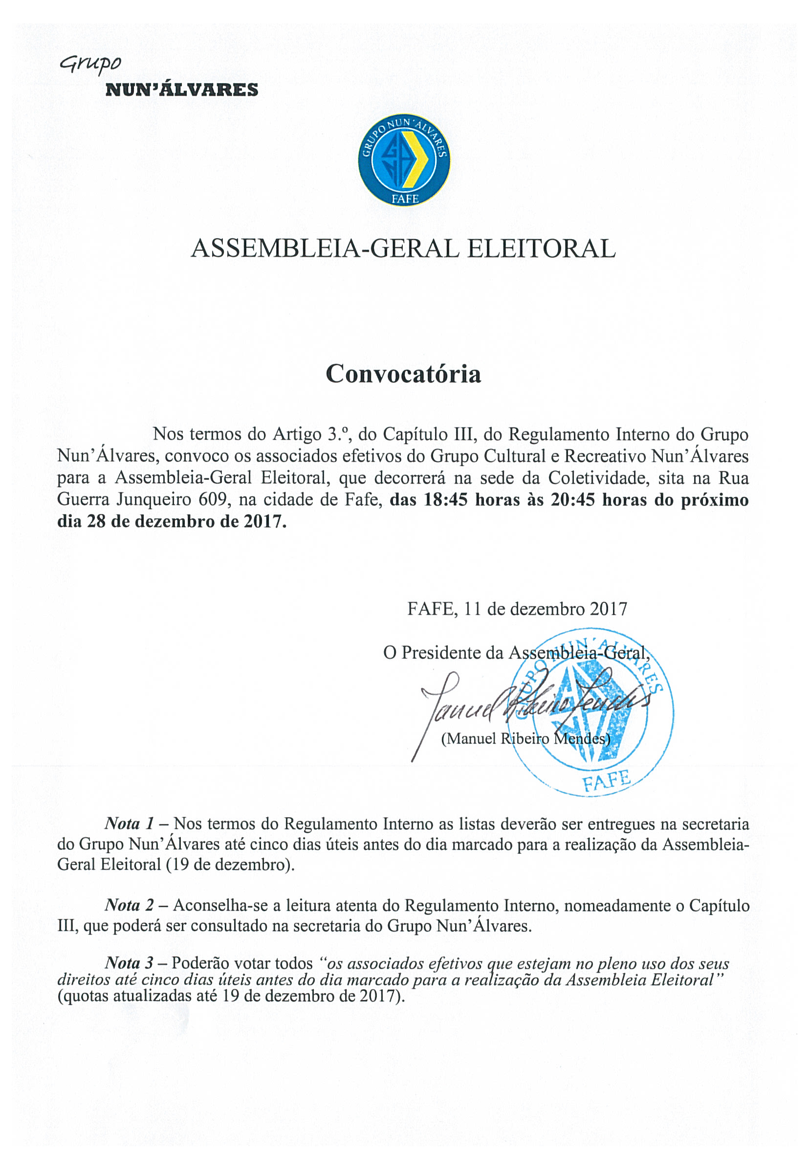 ASSEMBLEIA-GERAL ELEITORAL